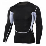 Men Long Sleeve Camouflage Compression Sport Shirt