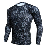 Men Long Sleeve Camouflage Compression Sport Shirt