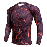 Men Long Sleeve Camouflage Compression Sport Shirt