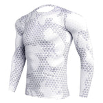 Men Long Sleeve Camouflage Compression Sport Shirt