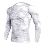 Men Long Sleeve Camouflage Compression Sport Shirt