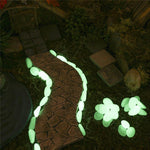 Glow In The Dark Luminous Pebbles Stones (50 Pcs)