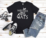 Mother of Cats Print Women's T-shirt