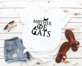 Mother of Cats Print Women's T-shirt