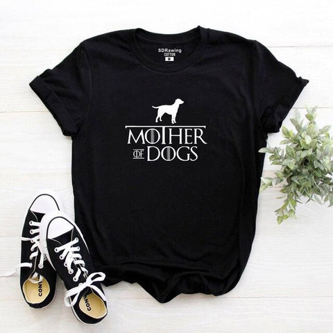 Mother of Dogs Print Women's T-shirt