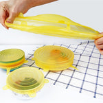 6pcs Reusable Universal Silicon Stretch Lids