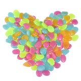 Glow In The Dark Luminous Pebbles Stones (50 Pcs)